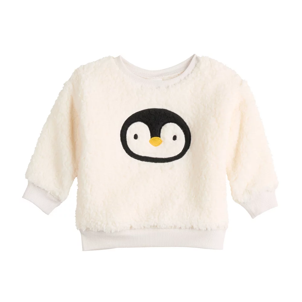 Baby Jumping Beans® Cozy Sherpa Crewneck Sweatshirt - Image 4
