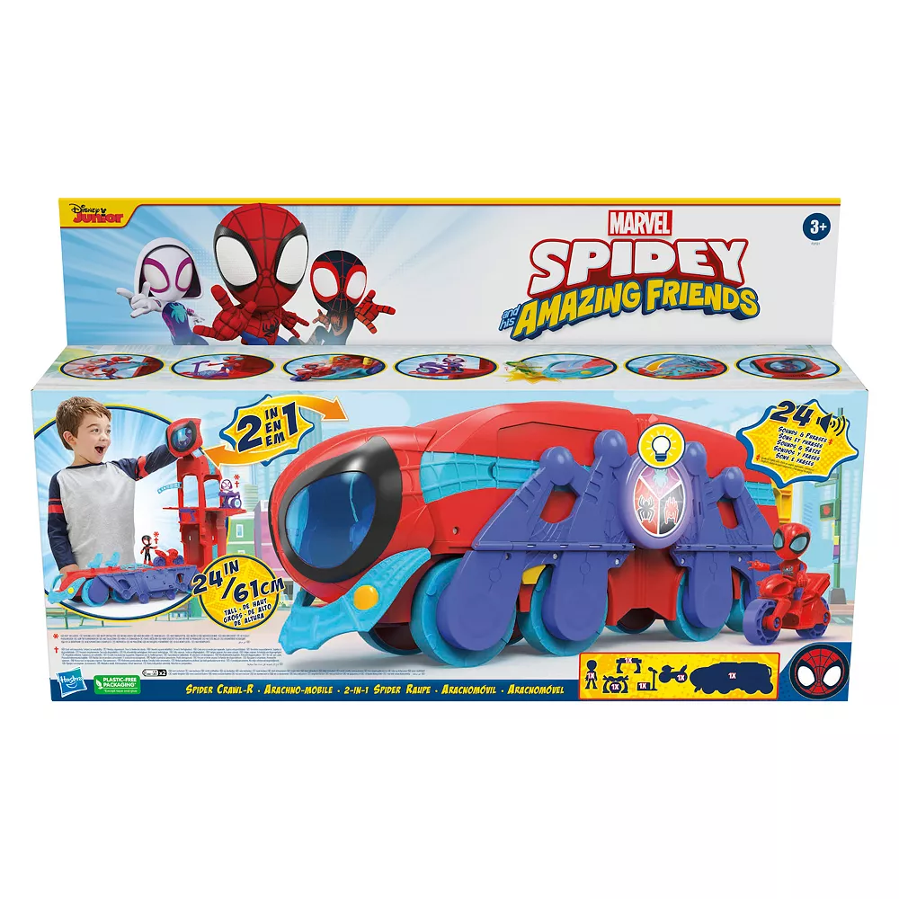 Marvel Spidey and His Amazing Friends Spider Crawl-R Vehicle Toy by Hasbro - Image 3