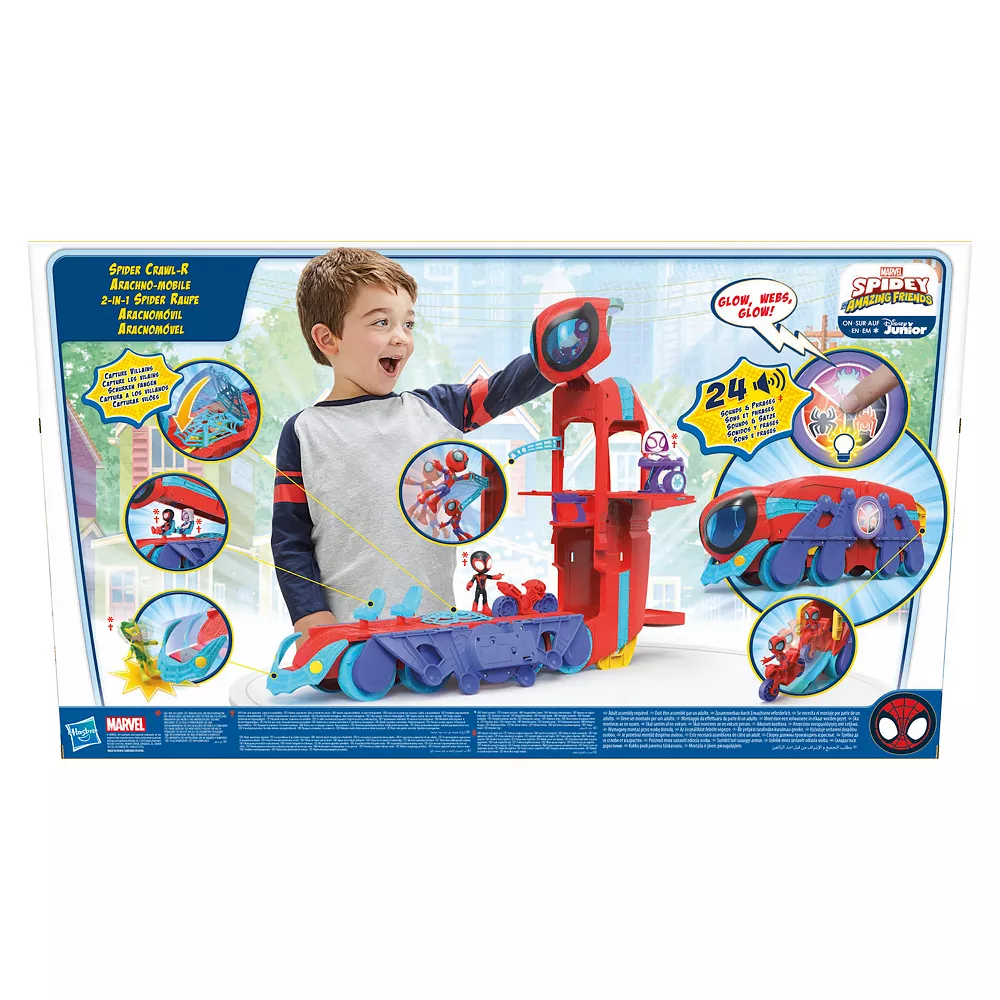 Marvel Spidey and His Amazing Friends Spider Crawl-R Vehicle Toy by Hasbro - Image 6