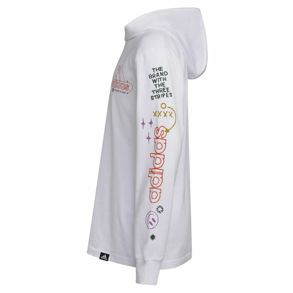 Boys 8-20 adidas Doodle Hooded Tee - Image 5