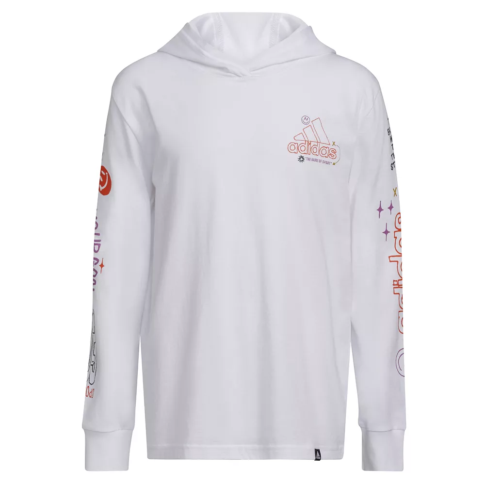 Boys 8-20 adidas Doodle Hooded Tee - Image 2