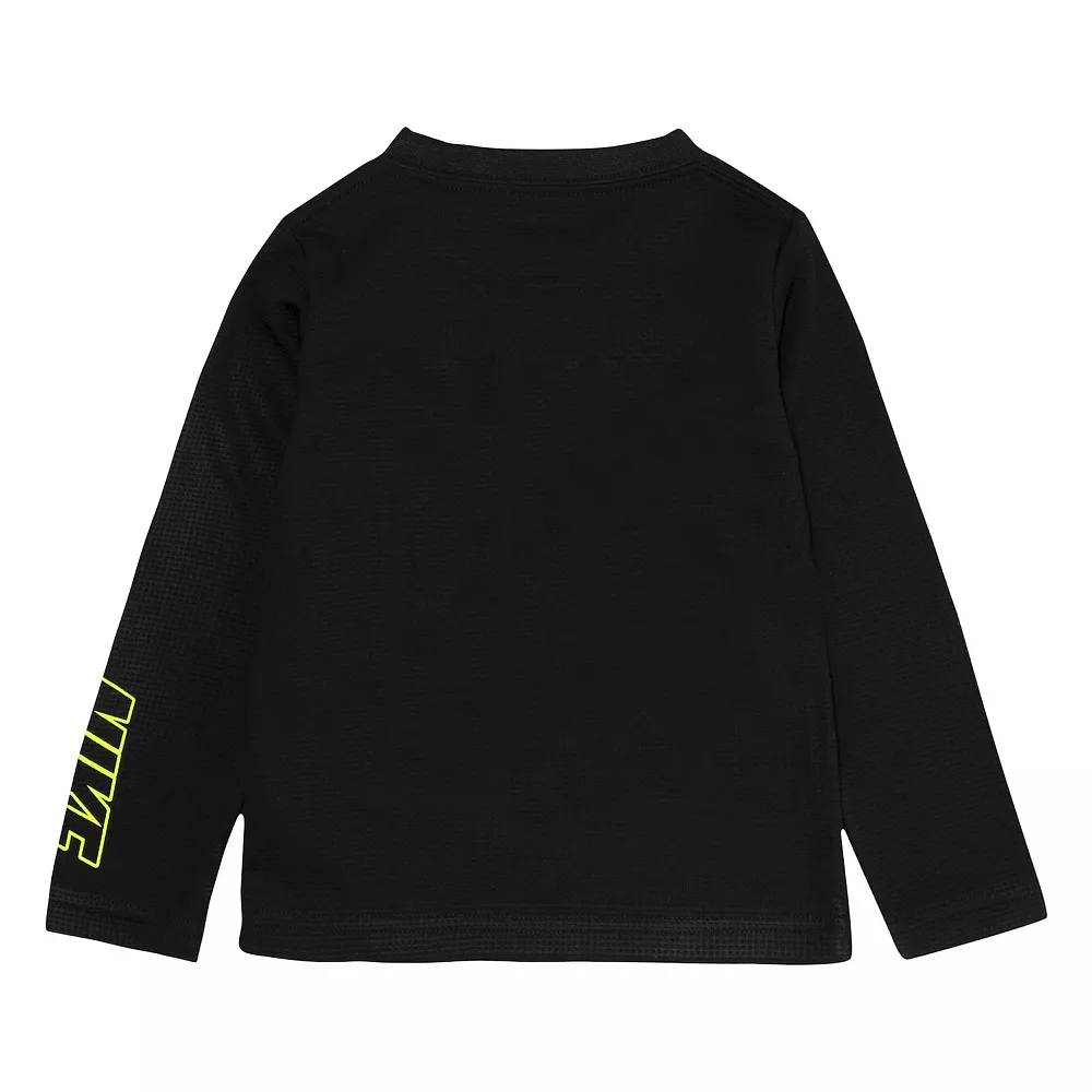 Toddler Boy Nike Split Swoosh Thermal Long Sleeve Graphic Tee - Image 2