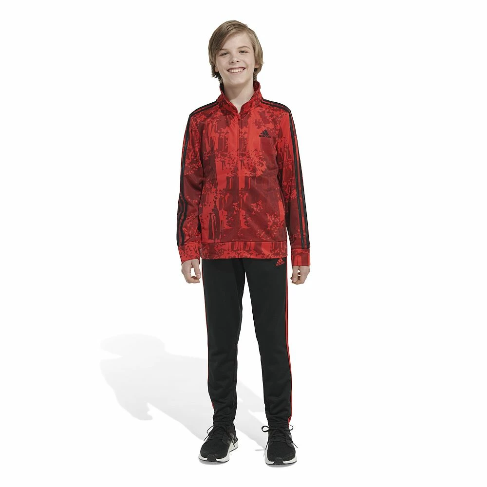 Boys 8-20 adidas Printed Tricot Tracksuit Set - Image 5
