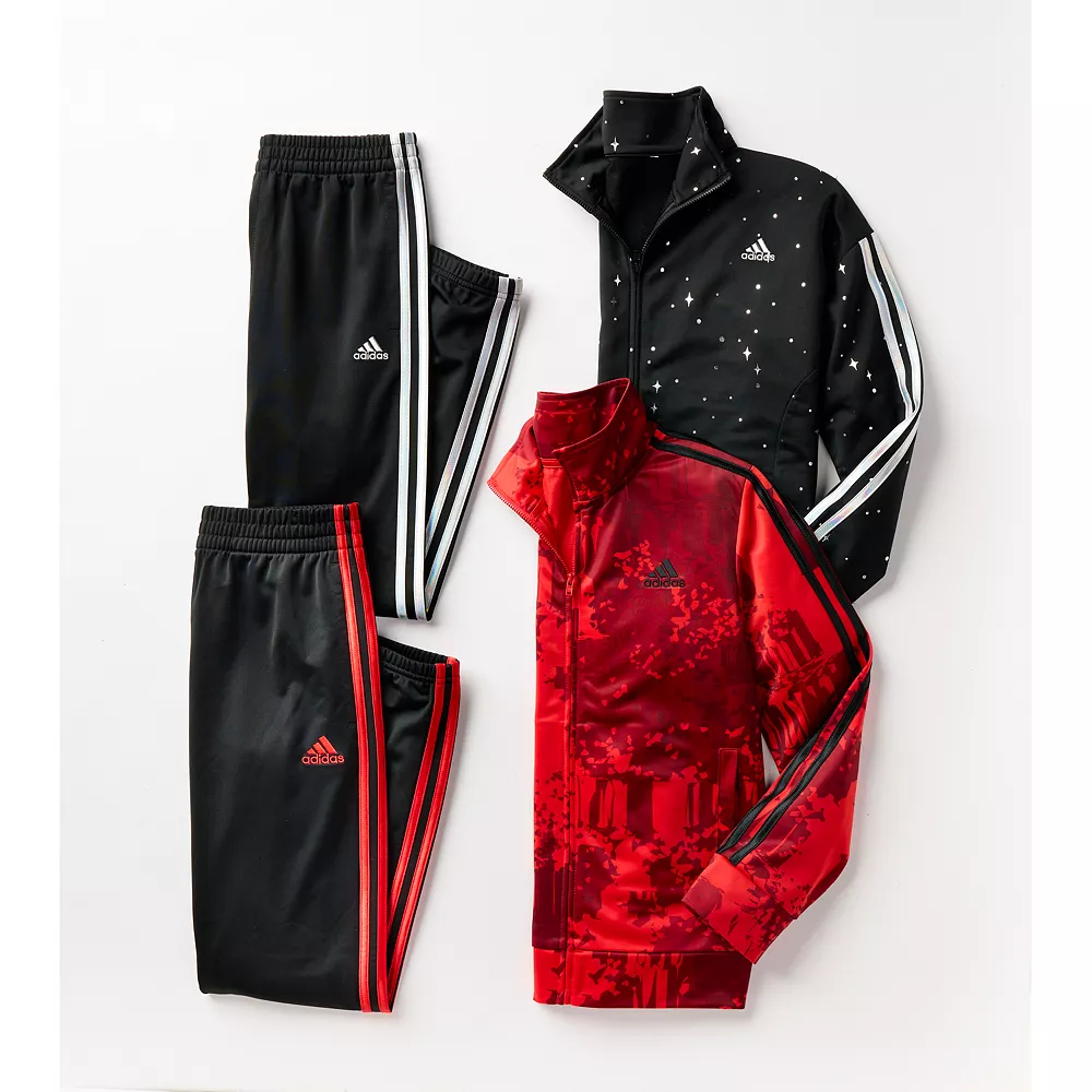 Boys 8-20 adidas Printed Tricot Tracksuit Set - Image 8