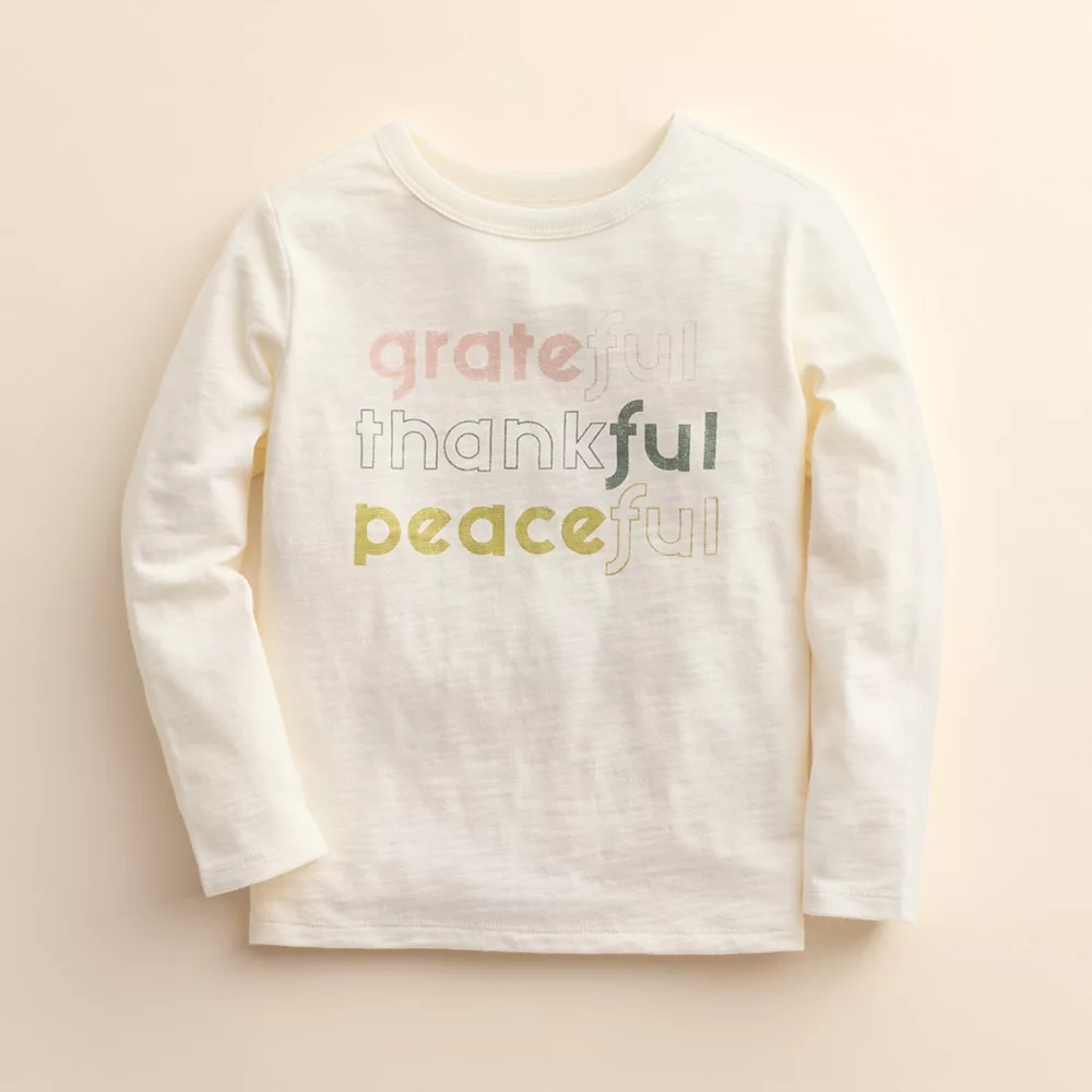 Kids 4-8 Little Co. by Lauren Conrad Organic Long-Sleeve Tee - Image 3