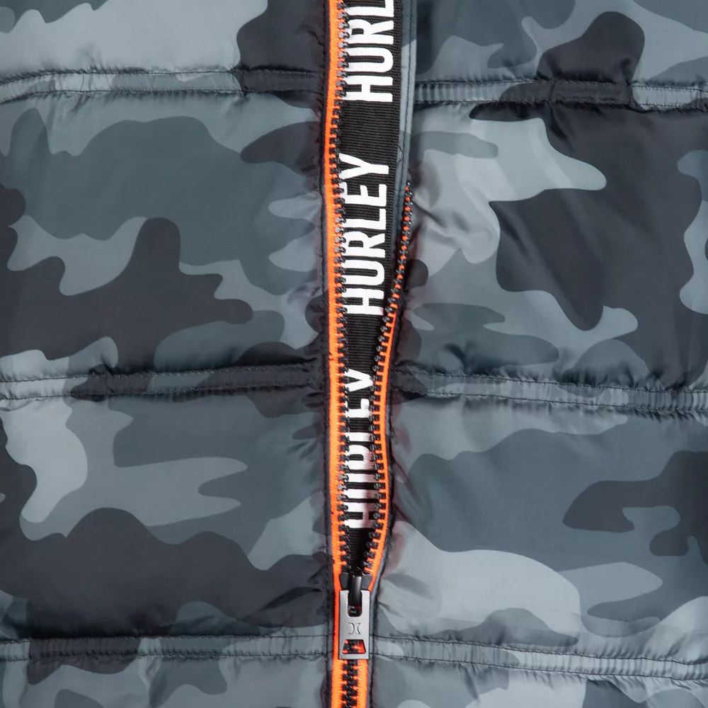 Boys 8-20 Hurley Racer Stripe Puffer Jacket - Image 7