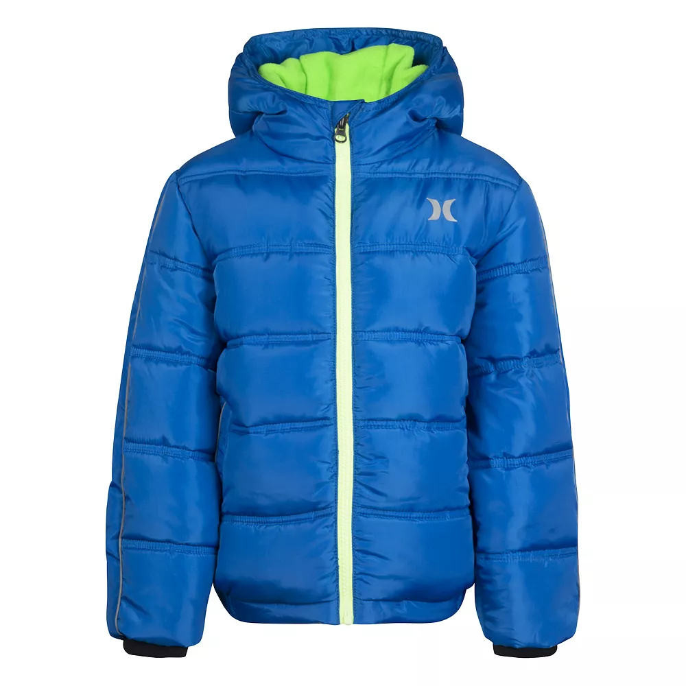 Boys 8-20 Hurley Racer Stripe Puffer Jacket - Image 3