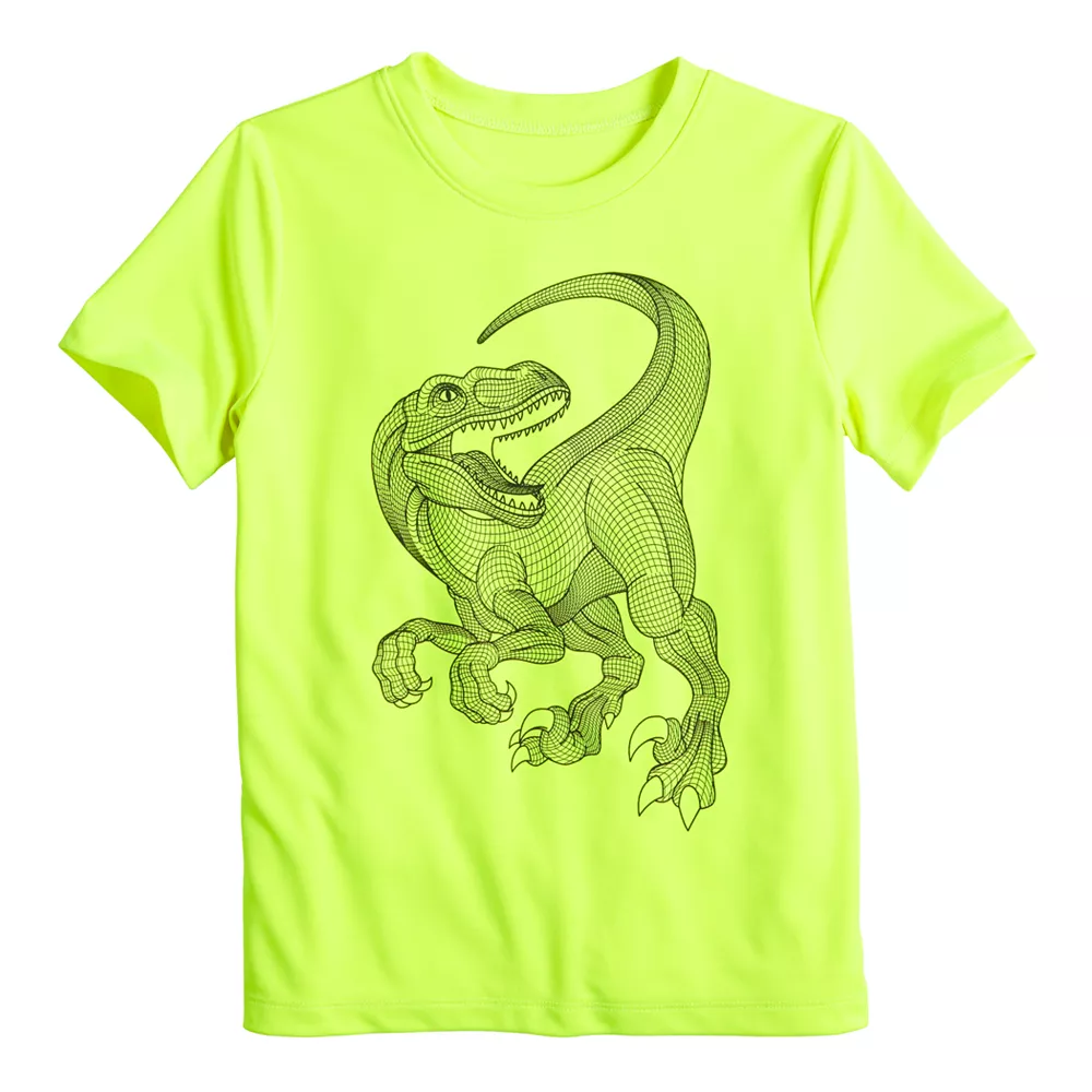 Boys 4-12 Jumping Beans® Adaptive Double Layer Dino Active Graphic Tee