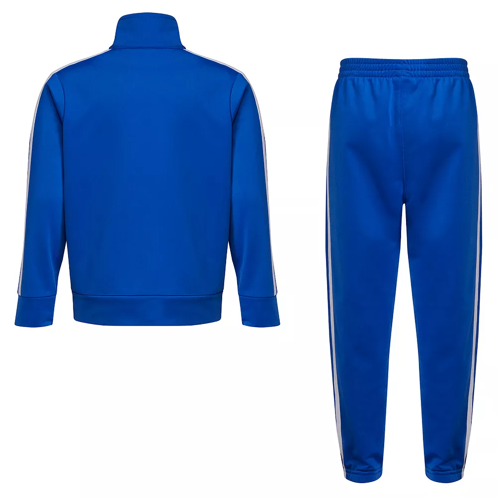 Boys 4-7 adidas Blue & White Essential Tricot Track Jacket & Jogger Pants Set - Image 2