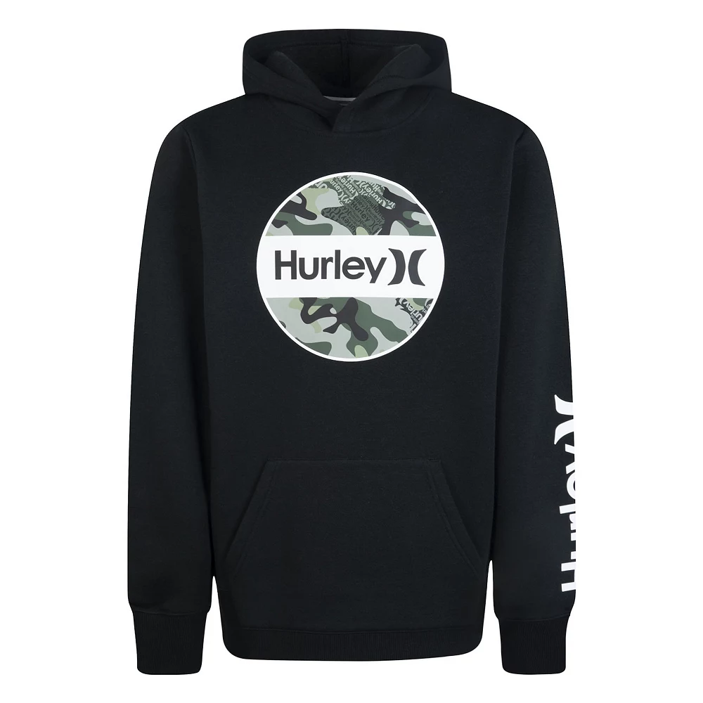 Boys 8-20 Hurley Camo Logo Fleece Pullover Hoodie - Image 2