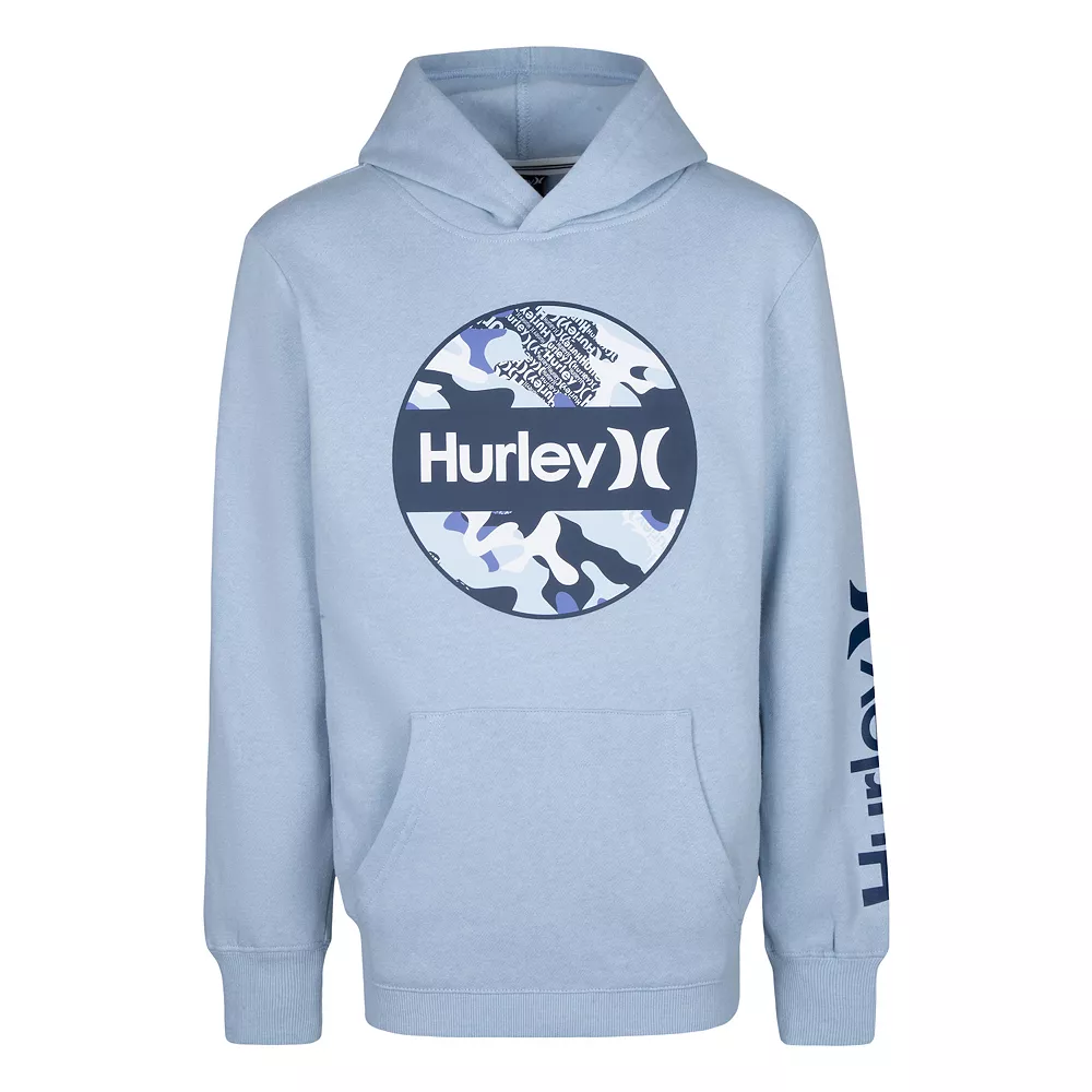 Boys 8-20 Hurley Camo Logo Fleece Pullover Hoodie