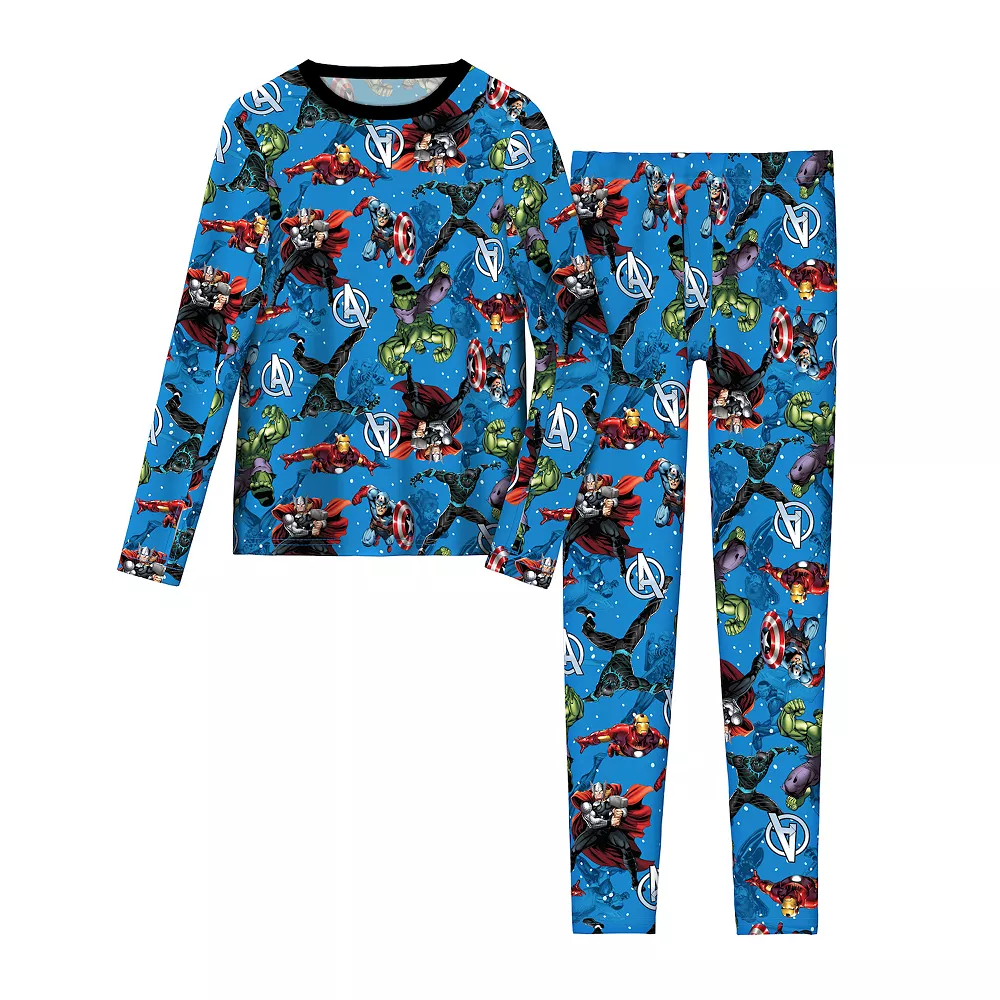 Boys 4-18 Cuddl Duds Avengers Stretch 2-Piece Base Layer Set