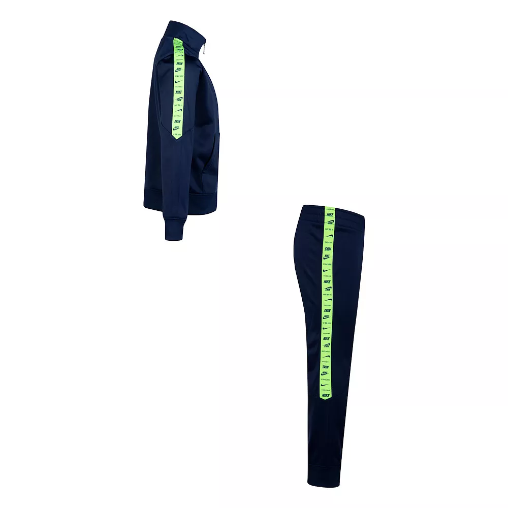 Boys 4-7 Nike Sportswear Futura Taping Tricot Jacket & Pants Set - Image 5