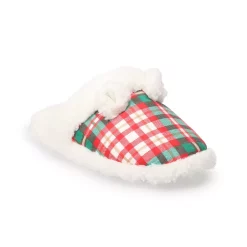 Kids Jammies For Your Families® Plaid Scuff Slippers