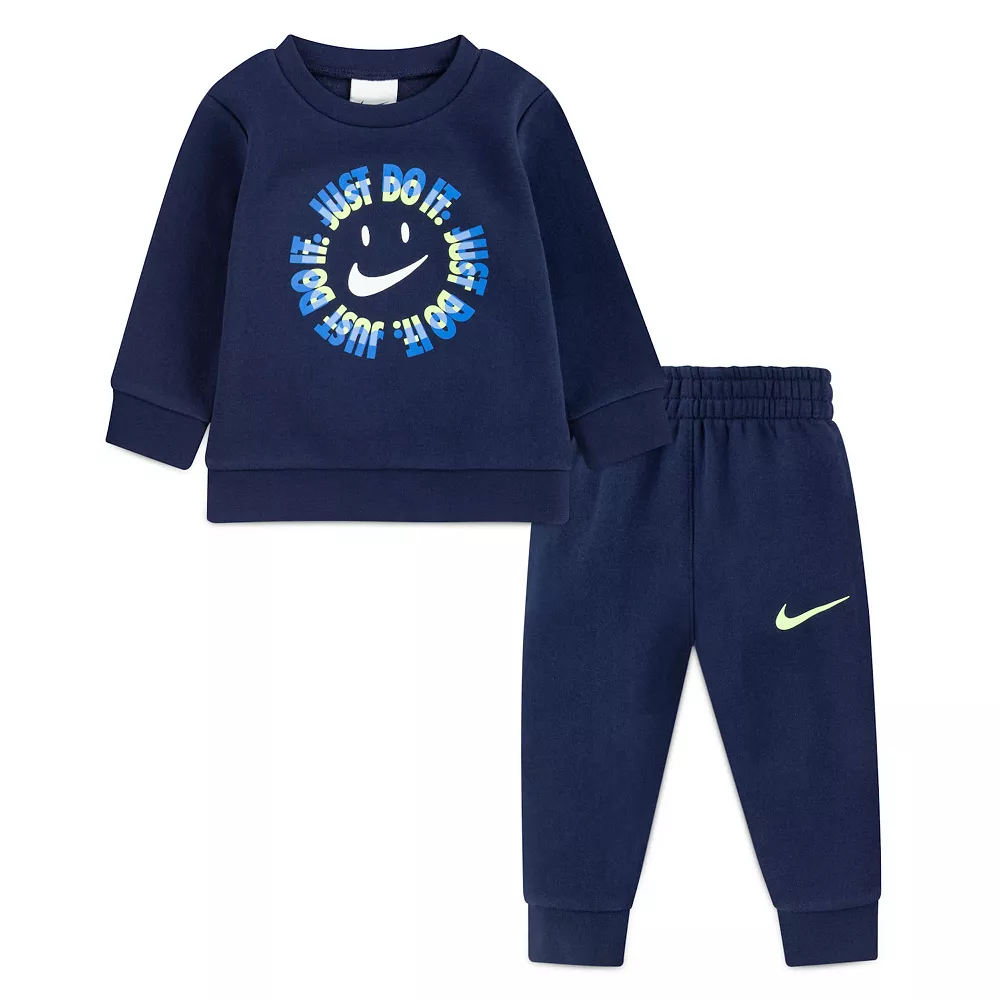 Baby Boys Nike Smiley Crew Set - Image 2