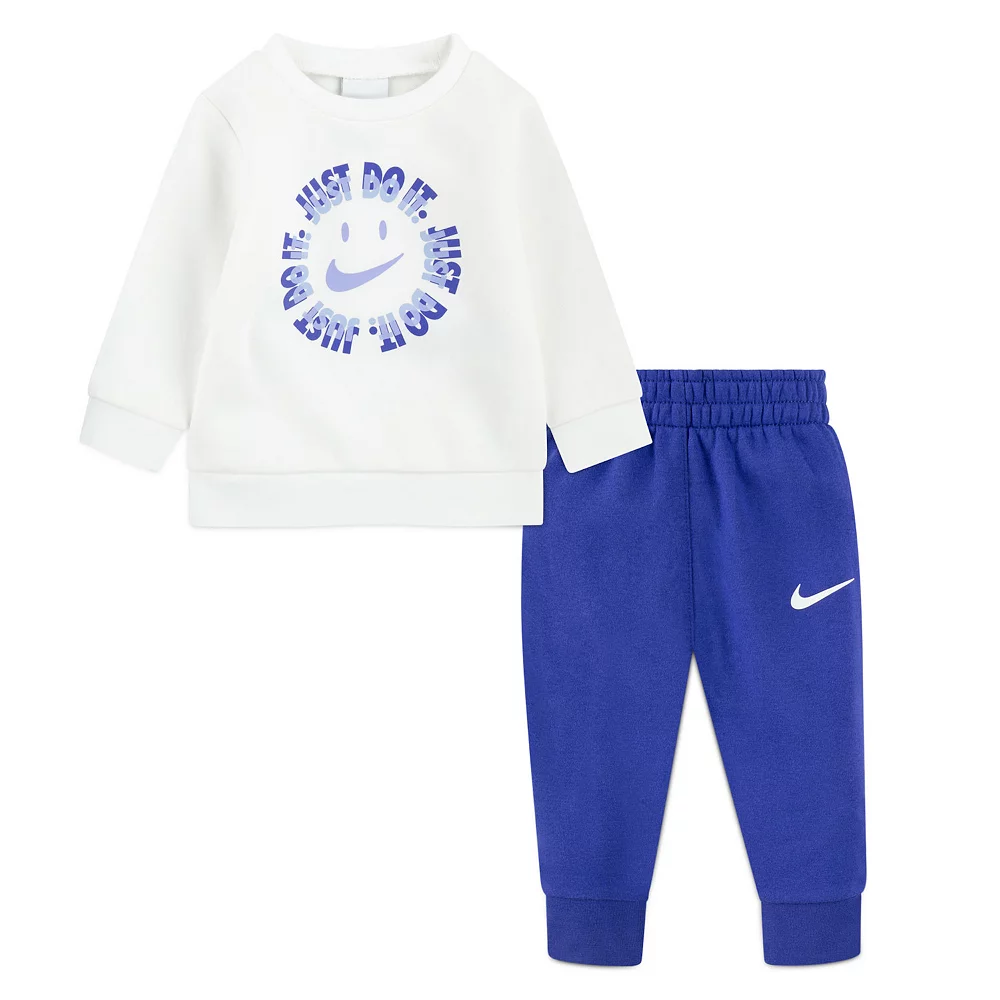 Baby Boys Nike Smiley Crew Set