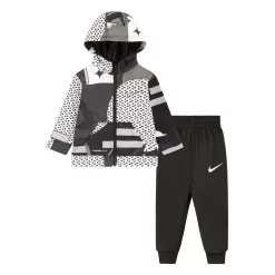 Baby Boy Nike All Day Play All Over Print Hooded Jacket & Jogger Pants Set