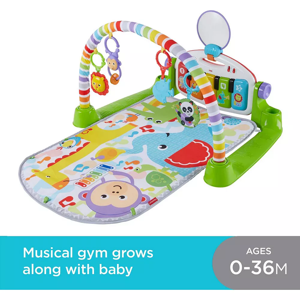 Fisher-Price Deluxe Kick & Play Piano Gym Musical Baby Toy - Image 3