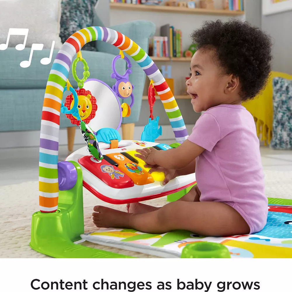 Fisher-Price Deluxe Kick & Play Piano Gym Musical Baby Toy - Image 6