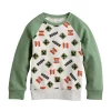 Boys 4-12 Jumping Beans® Minecraft Raglan Sleeve Allover Creeper Print Sweatshirt