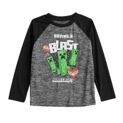 Boys 4-12 Jumping Beans® Minecraft Creepers "Having a Blast" Raglan Graphic Tee