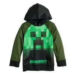 Boys 4-12 Jumping Beans® Minecraft Creeper Fleece Active Graphic Hoodie