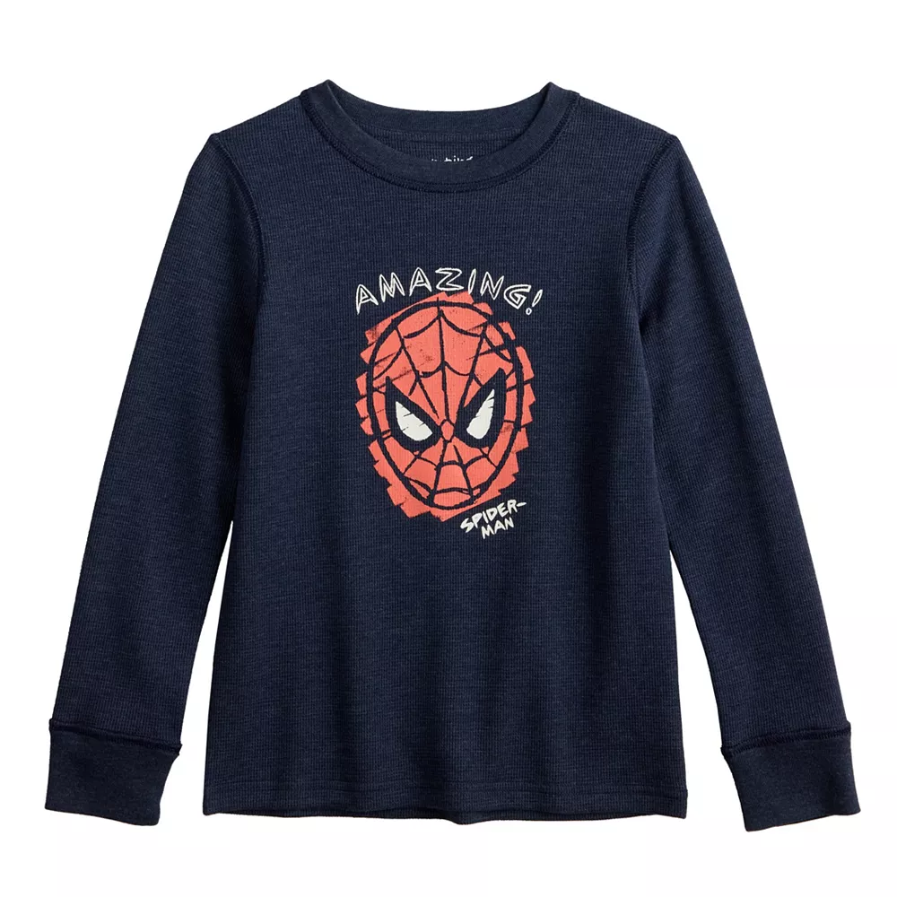Toddler Boy Jumping Beans® Marvel The Amazing Spider-Man Adaptive Thermal Graphic Tee