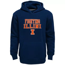 Boys 8-20 Illinois Fighting Illini Team Slogan Fleece Hoodie
