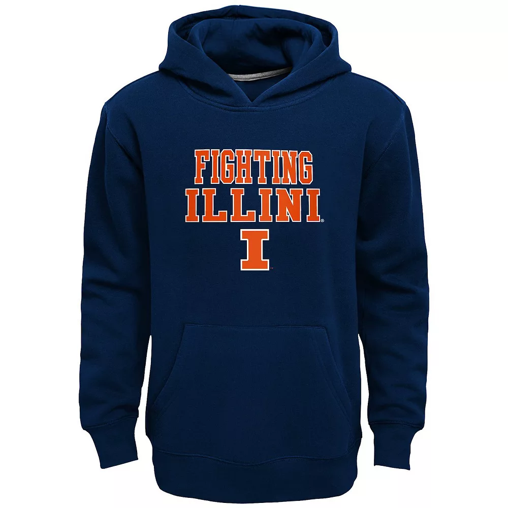 Boys 8-20 Illinois Fighting Illini Team Slogan Fleece Hoodie