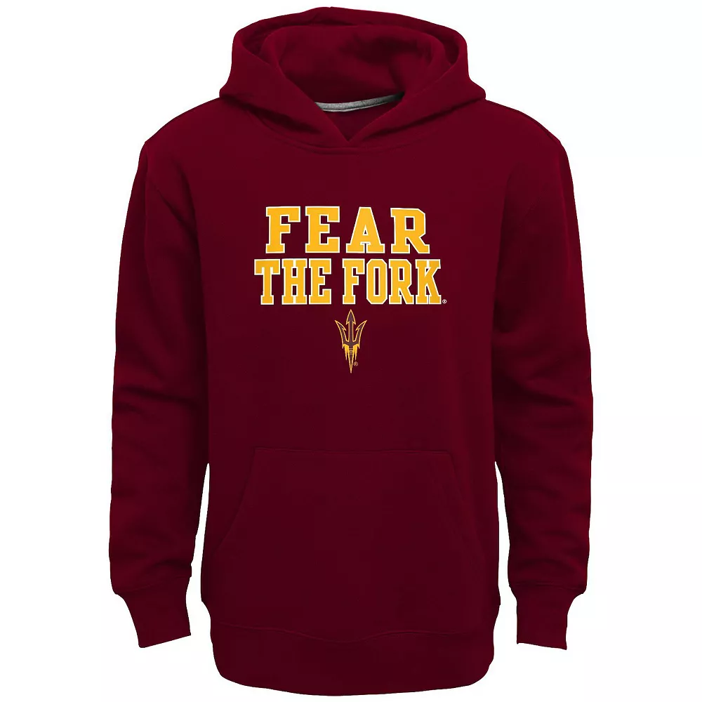 Boys 8-20 Arizona State Sun Devils Team Slogan Fleece Hoodie